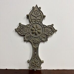 Decorative Cross Wall Hanger, composite,‎ 13 1/2 X 8 1/2"